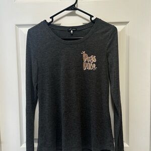 Women's Long Sleeve 'Boss Babe' Top - Black